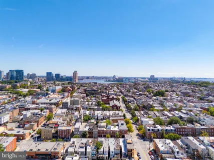 an aerial view of a city