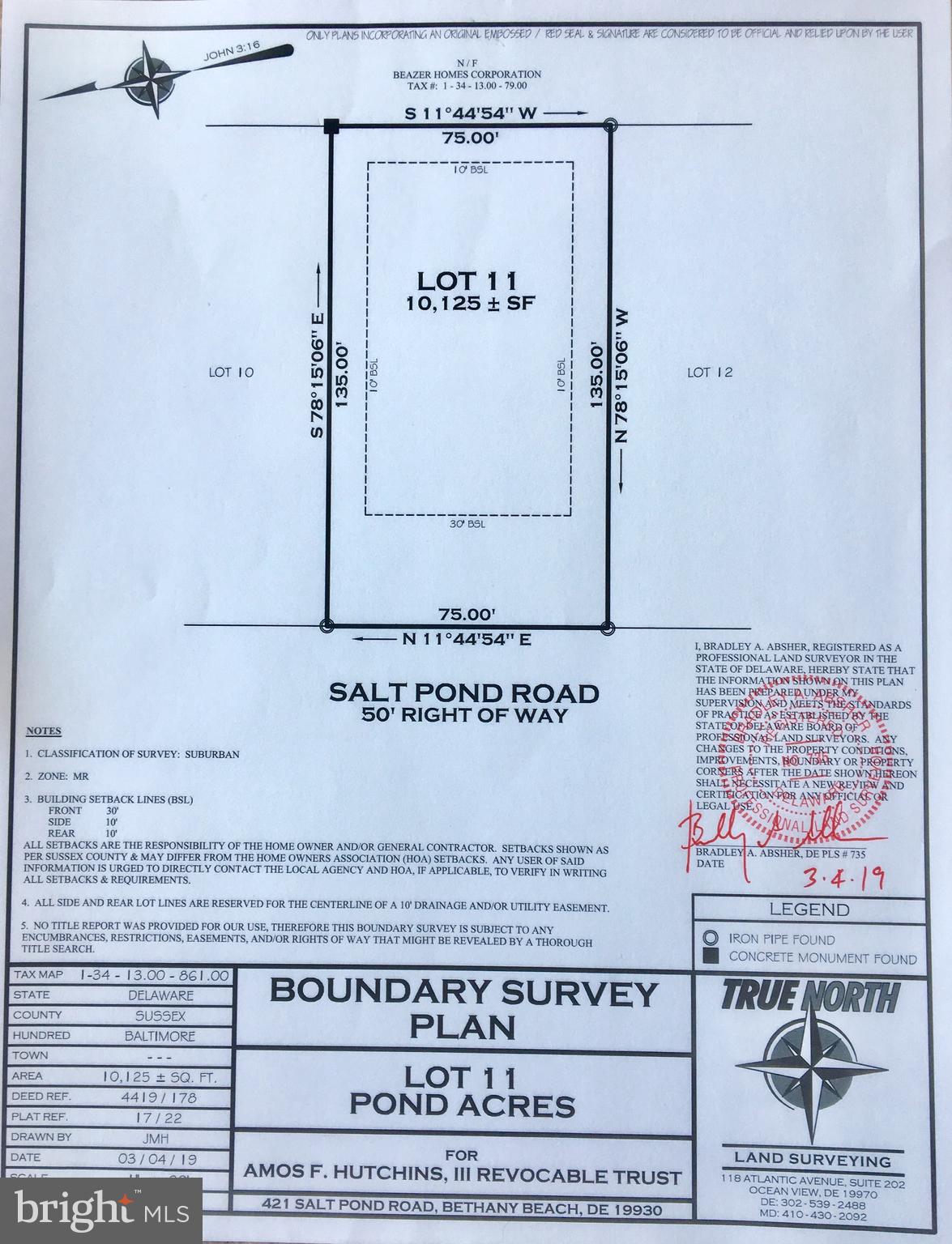 421 Salt Pond Road Bethany Beach, DE 19930 - Photo 8 of 14 Large build-able wooded lot
