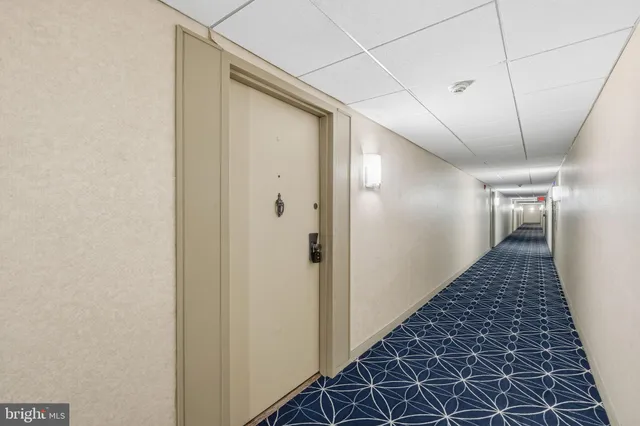 a view of hallway with stairs
