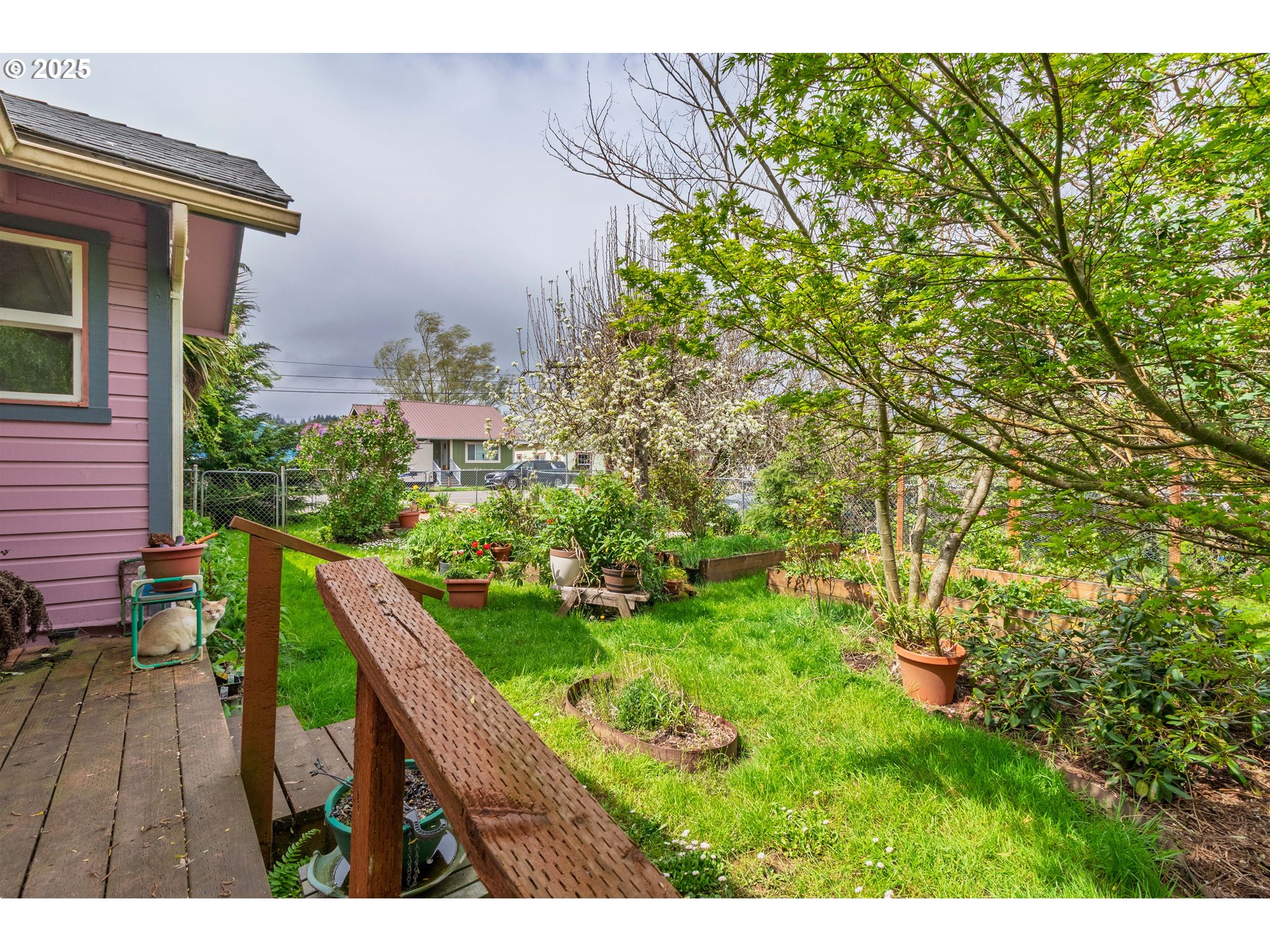 655 6th Street Myrtle Point, OR 97458 - Photo 18 of 31 a view of yard from deck