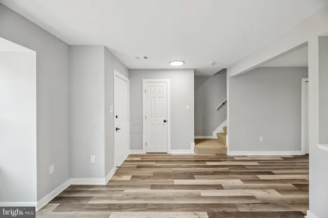 a view of a livingroom and a hall