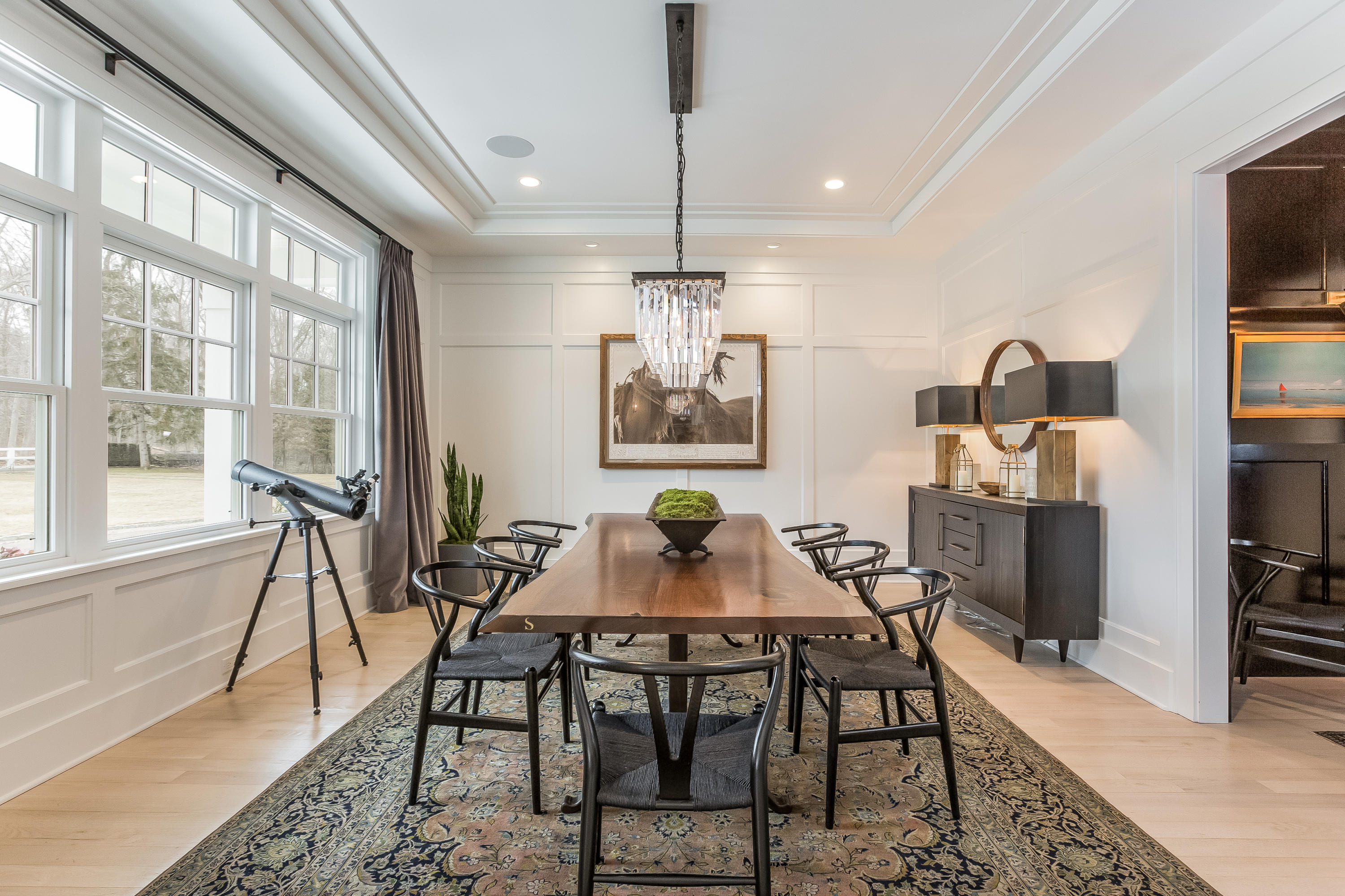 676 Hollow Tree Ridge Road Darien, CT 06820 - Photo 8 of 50 a view of a dining room with furniture window and outside view