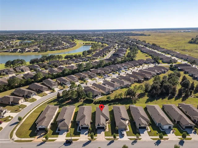 an aerial view of a city