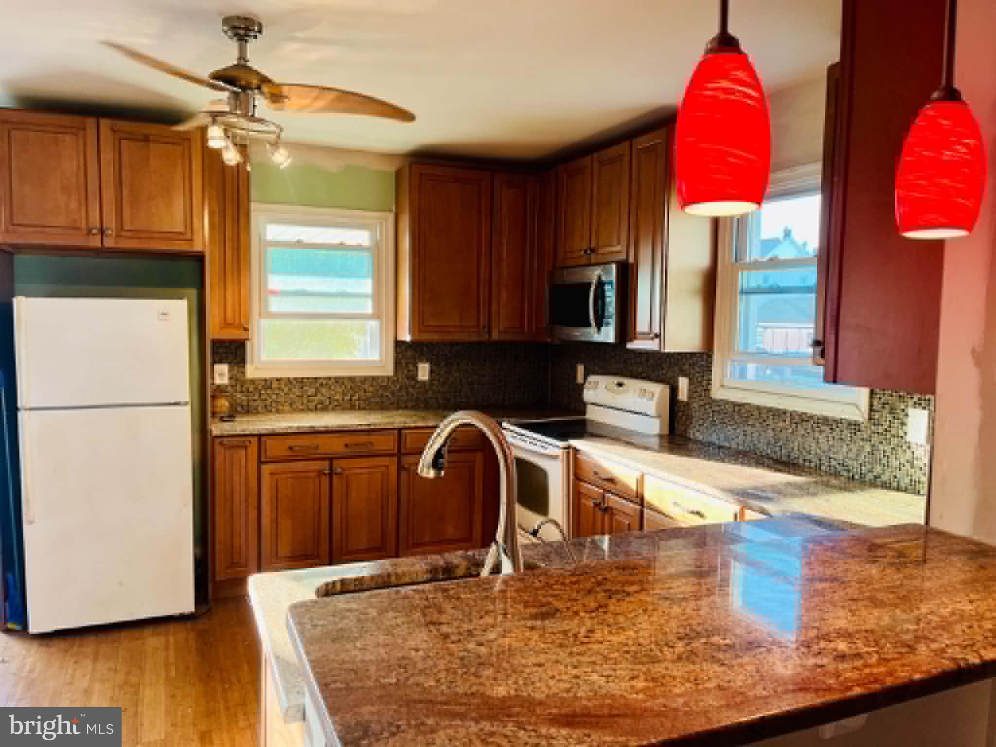 Updated kitchen with granite countertops