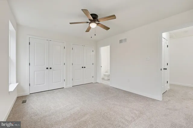 a view of an empty room