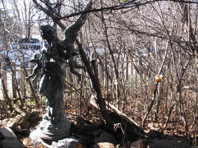 a view of wooden fence