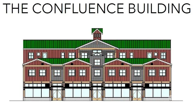 a front view of a building