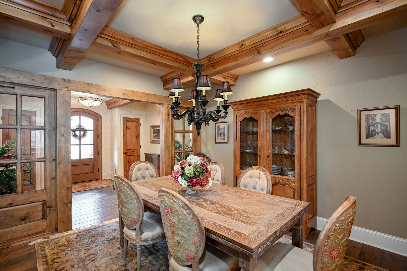Undisclosed Address Glen Ellyn, IL 60137 - Photo 12 of 45 a view of a dining room with furniture window and wooden floor