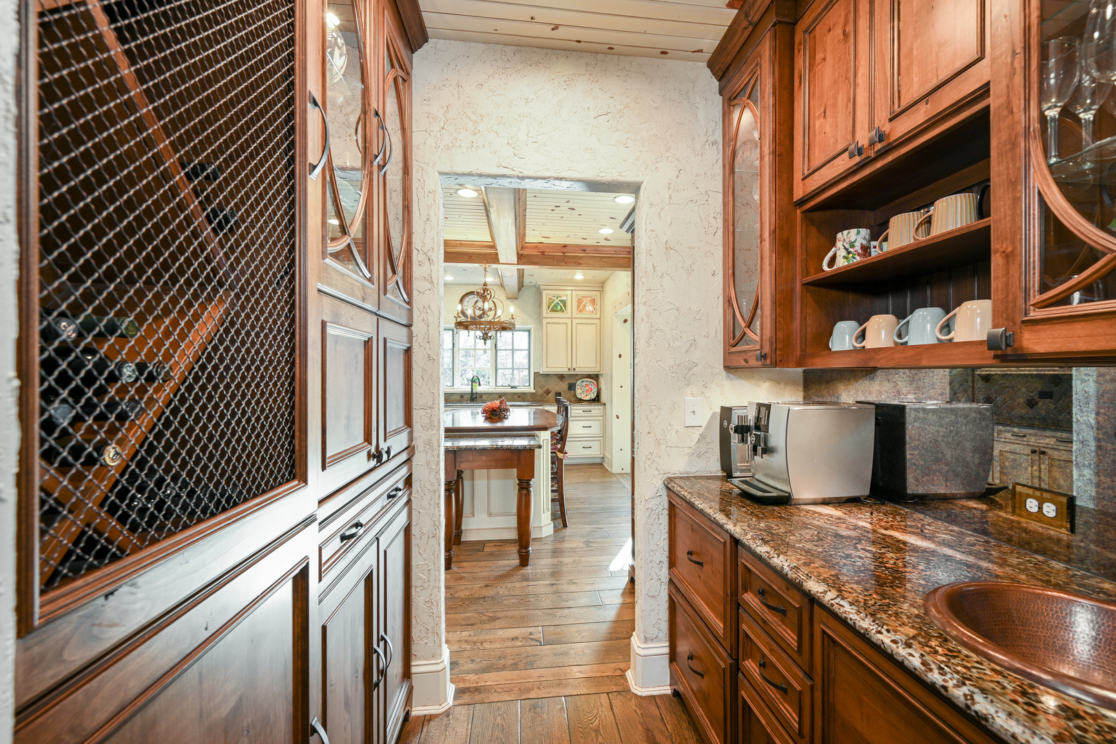 Undisclosed Address Glen Ellyn, IL 60137 - Photo 20 of 45 a kitchen with granite countertop a sink and a stove top oven