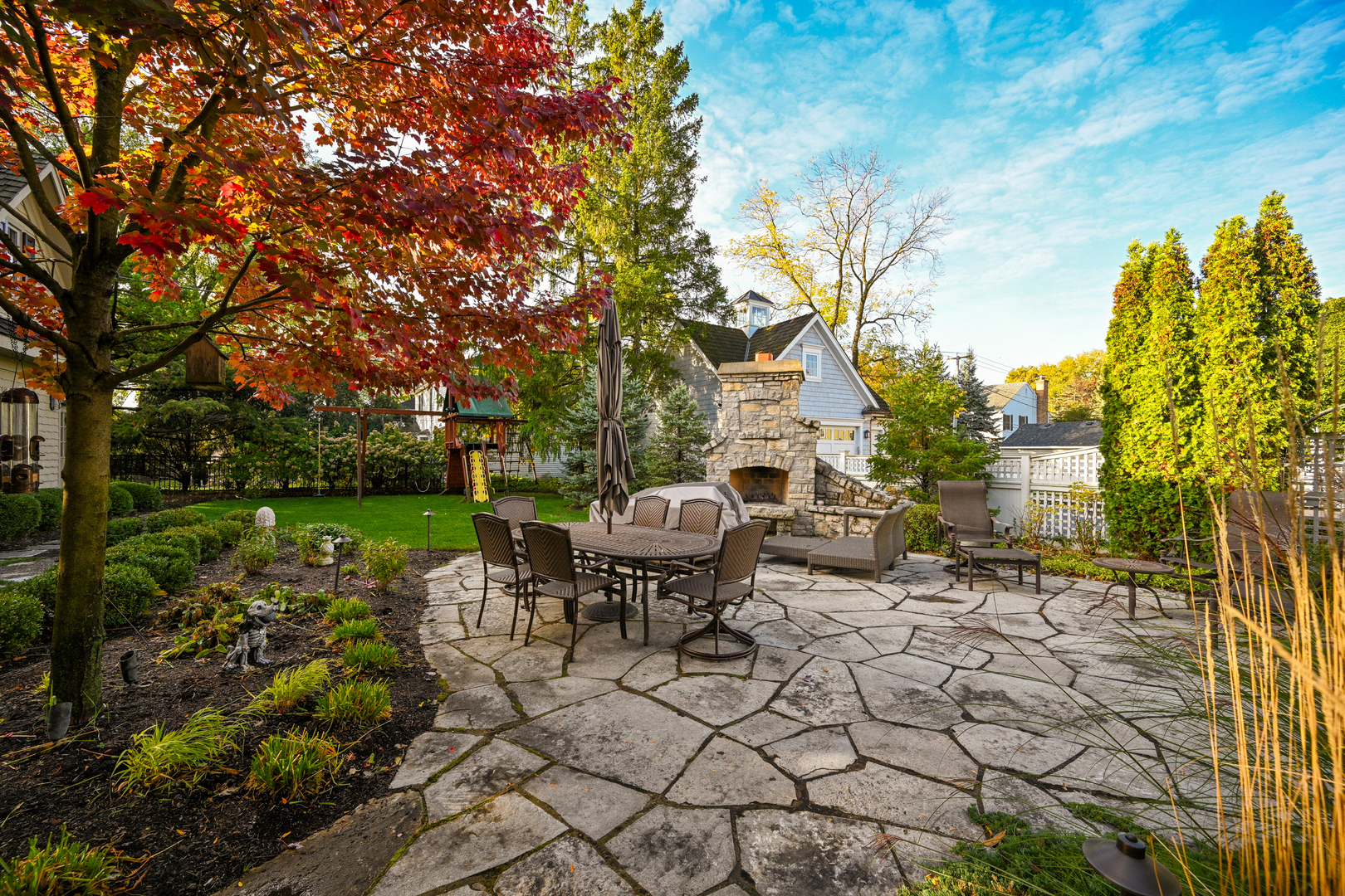 Undisclosed Address Glen Ellyn, IL 60137 - Photo 44 of 45 a view of a chairs and table in the garden