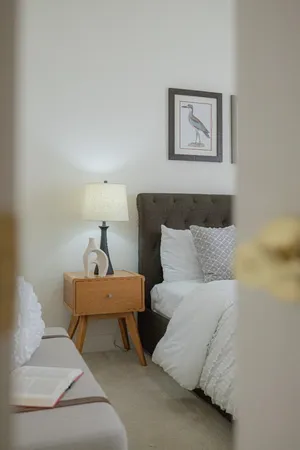 a living room with a couch