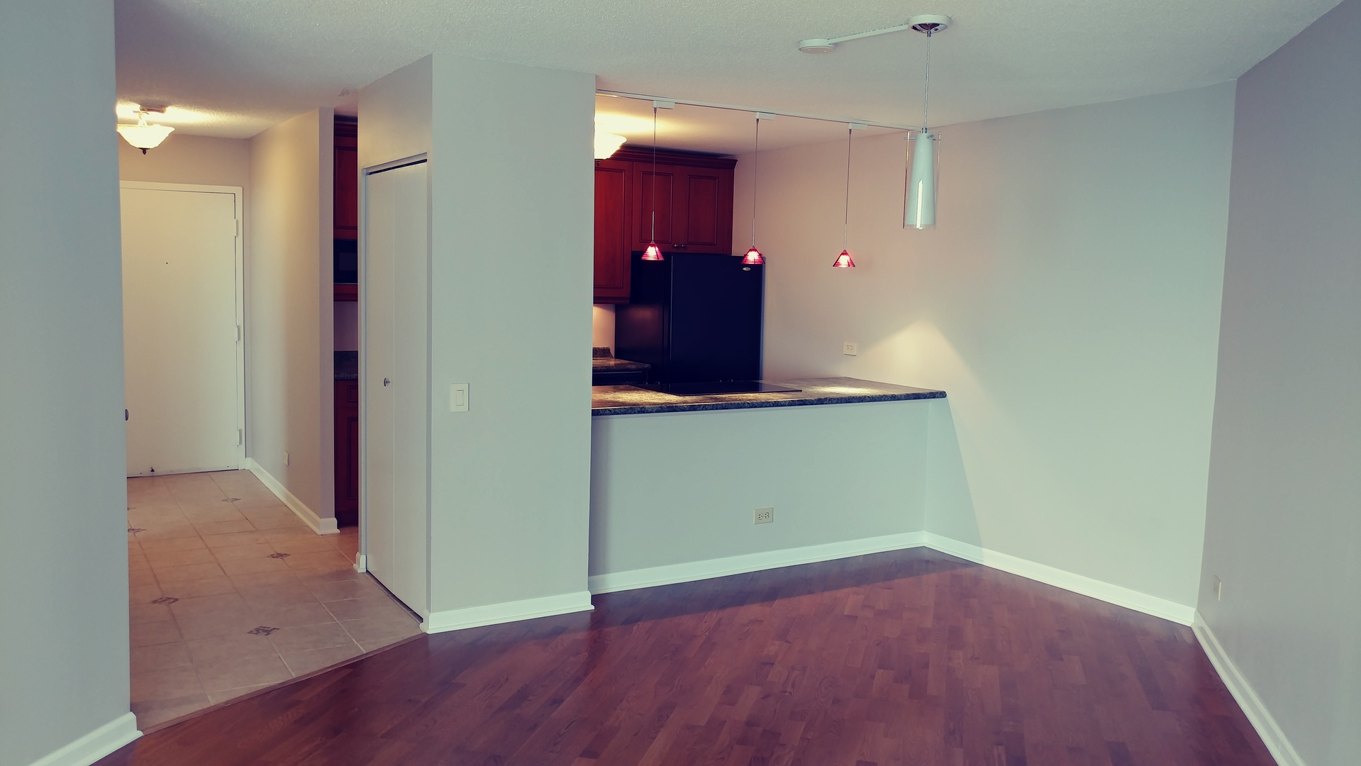 5320 North Sheridan Road, Unit 1207 Chicago, IL 60640 - Photo 7 of 20 an empty room with wooden floor and windows