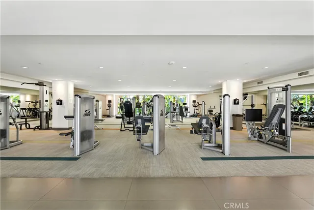 a view of a gym