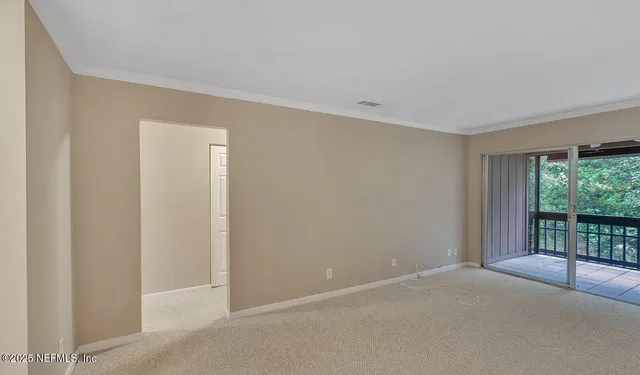 a view of an empty room