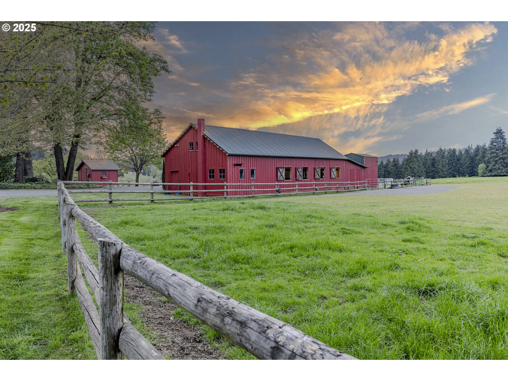 27716 Erickson Road Eugene, OR 97402 - Photo 28 of 40 a view of a big yard with table and chairs and a big yard