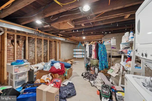 a view of storage and utility room