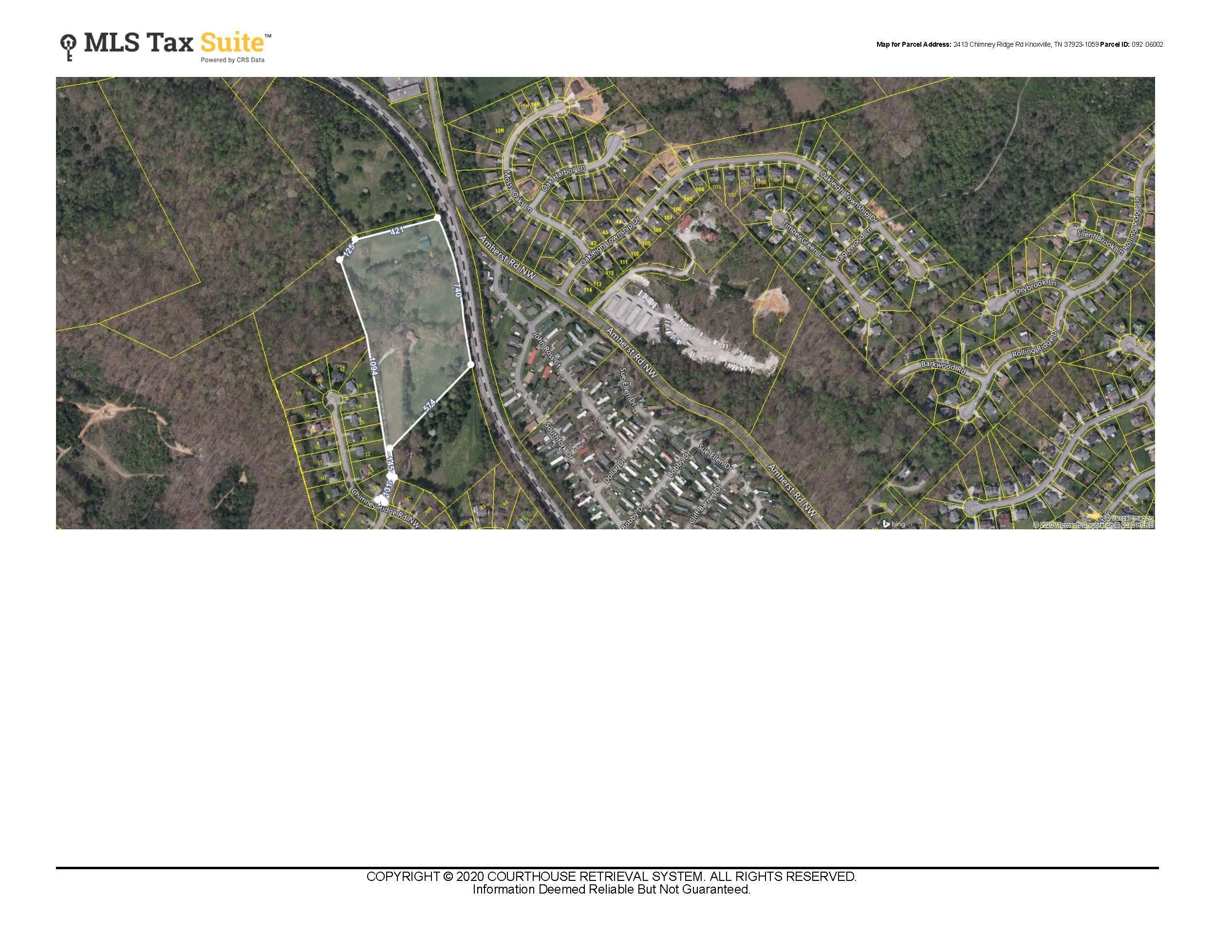 2413 Chimney Ridge Road Knoxville, TN 37923 - Photo 37 of 40 CRS Data - Property Map for 2413 Chimney