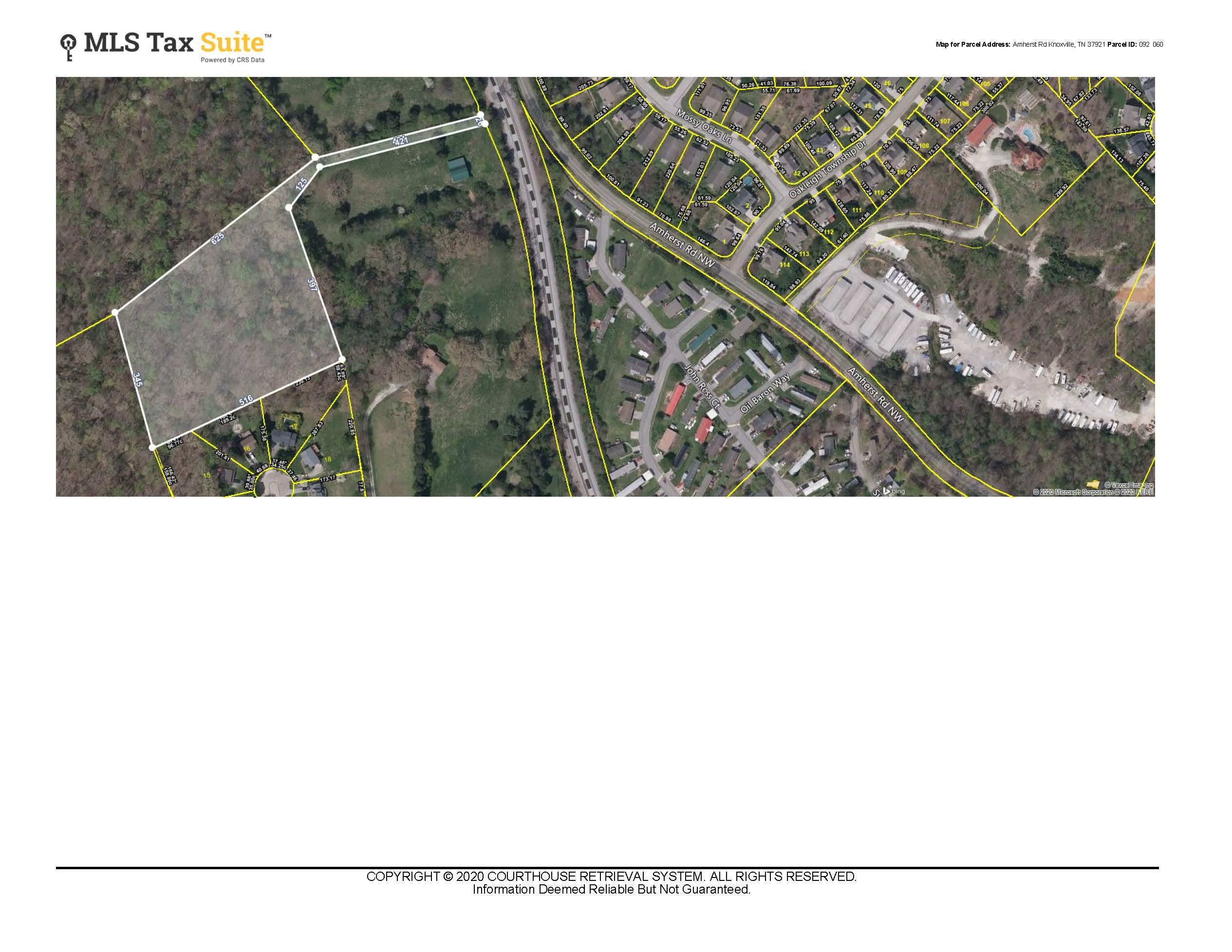 2413 Chimney Ridge Road Knoxville, TN 37923 - Photo 39 of 40 CRS Data - Property Map for Amherst Rd (