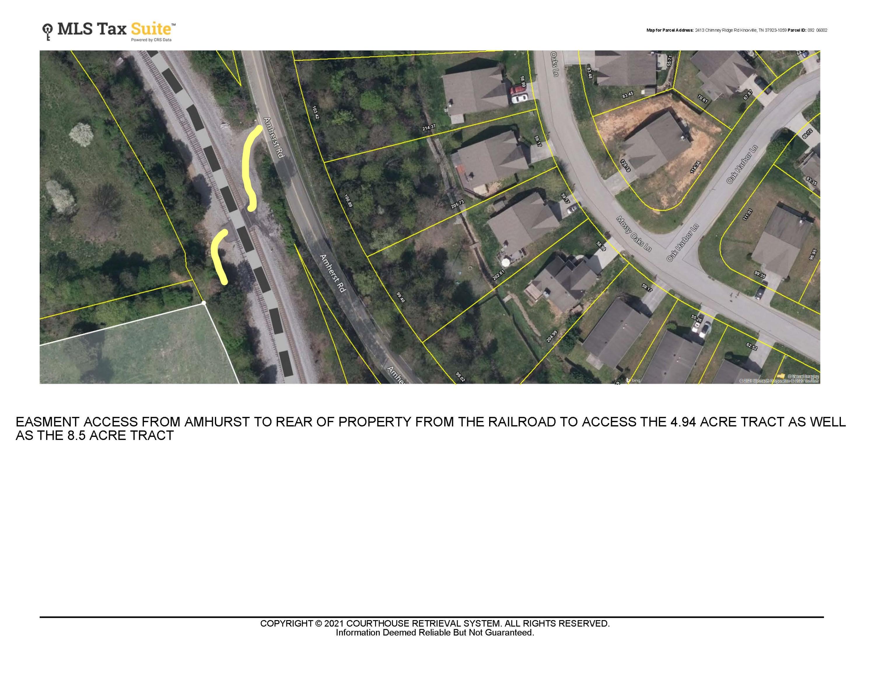 2413 Chimney Ridge Road Knoxville, TN 37923 - Photo 40 of 40 InkedCRS Data - Property Map Rail RD Eas