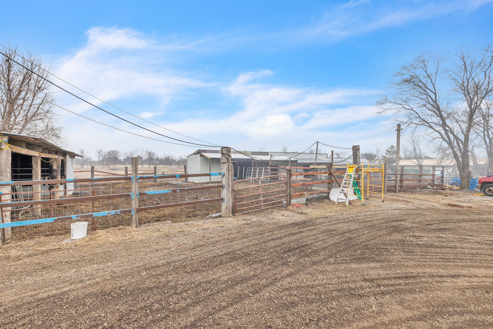 13745 West Bruns Road Manhattan, IL 60442 - Photo 32 of 55 a view of a terrace with wooden fence