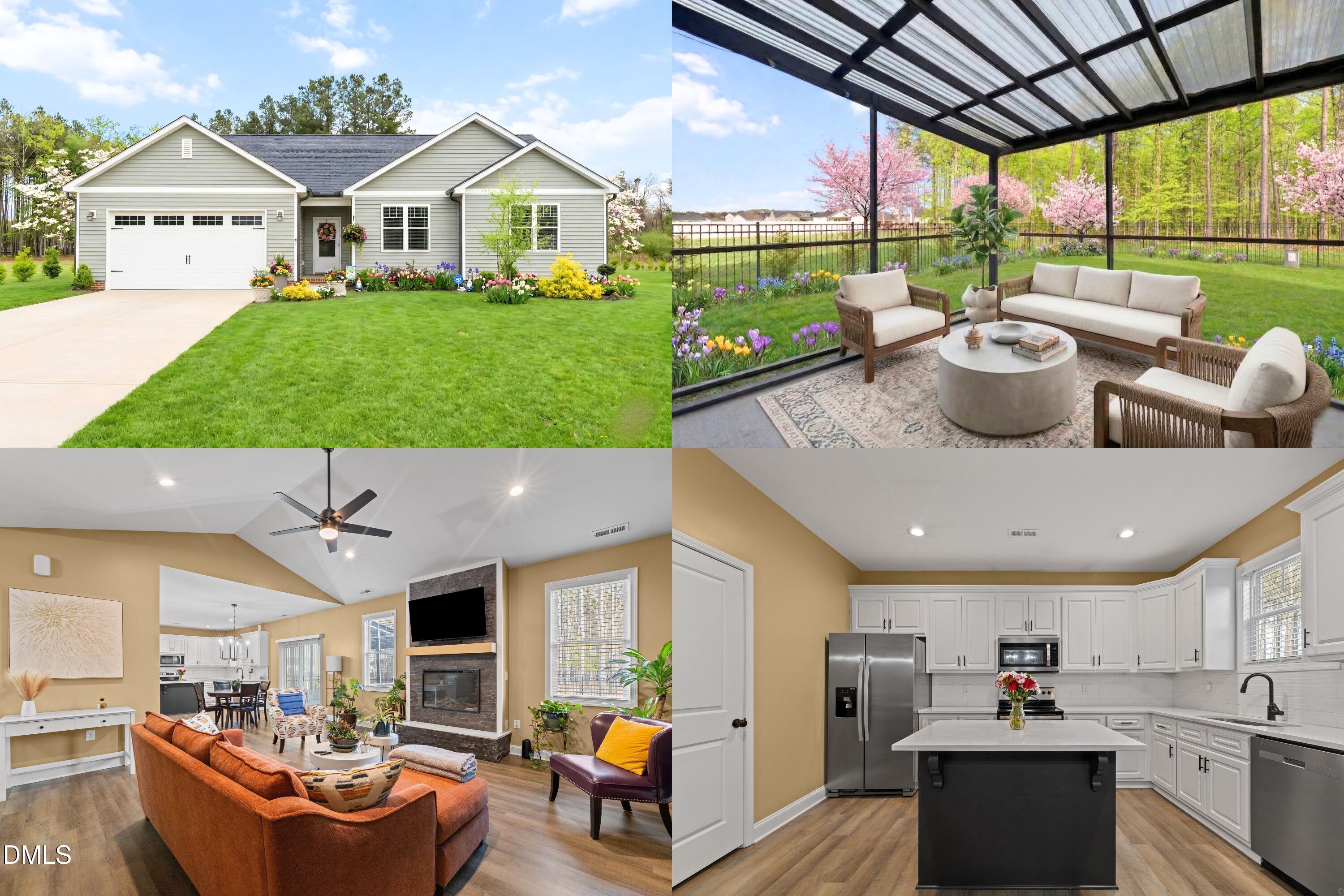 9159 Byron Court Bailey, NC 27807 - Photo 1 of 16 a view of a patio with couches table and chairs and potted plants