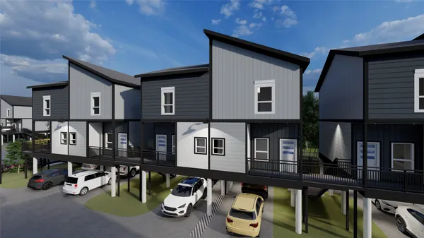 a front view of a house with balcony