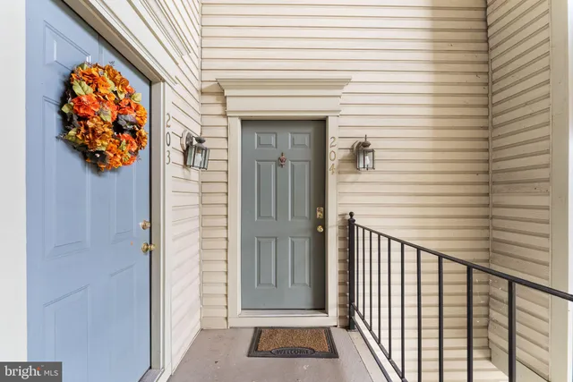 a view of a door and a window