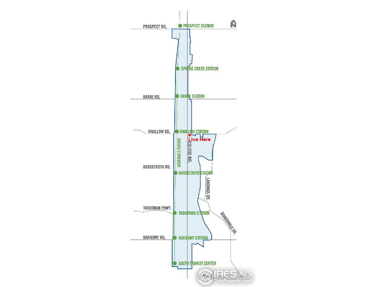 121 East Swallow Road, Unit 204 Fort Collins, CO 80525 - Photo 6 of 24 MAX Station Map