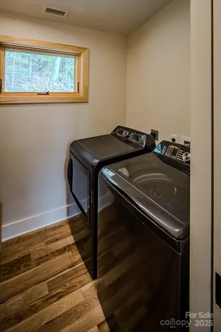 a close view of utility room