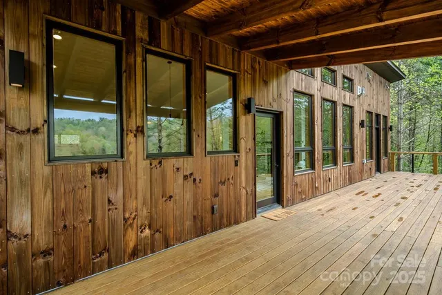 a view of a street from a balcony