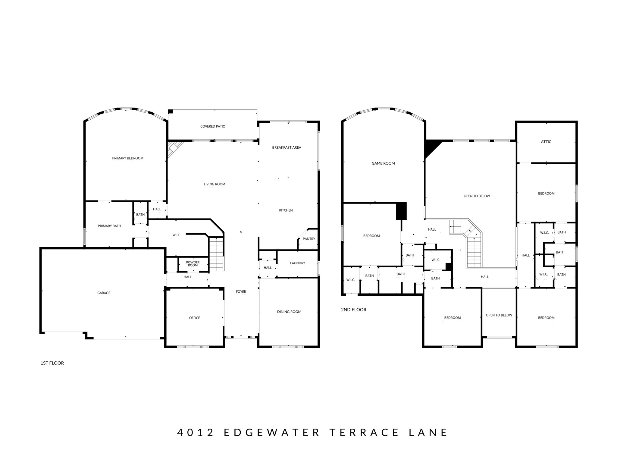 4012 Edgewater Ter Lane Waller, TX 77484 - Photo 42 of 42 a picture of floor plan