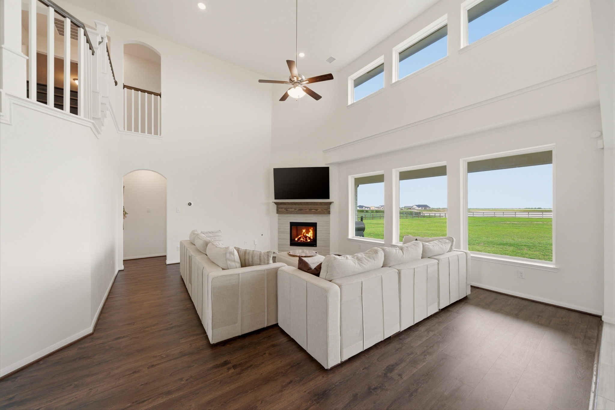4012 Edgewater Ter Lane Waller, TX 77484 - Photo 10 of 42 a living room with furniture and a flat screen tv