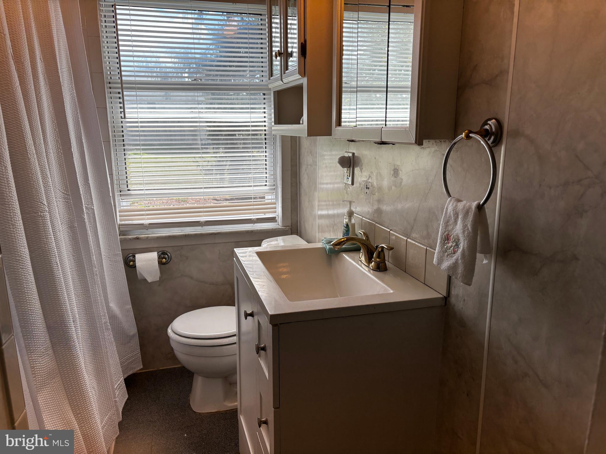2044 Mill Road Norristown, PA 19403 - Photo 27 of 55 a bathroom with a sink toilet and window