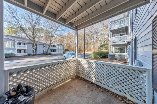 a street view from balcony
