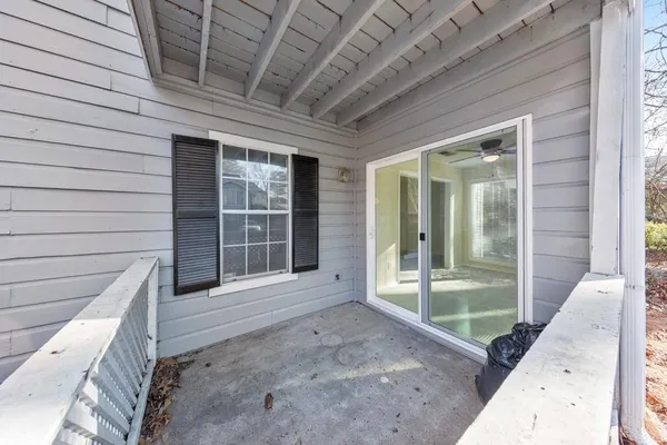 a view of an entrance of the house