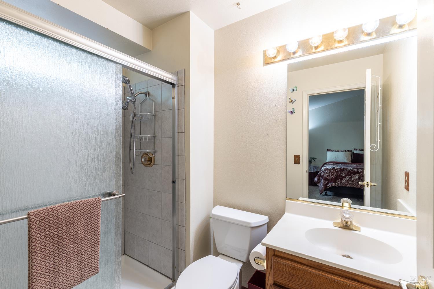 1935 Seville Street Santa Rosa, CA 95403 - Photo 13 of 30 a bathroom with a sink toilet and shower