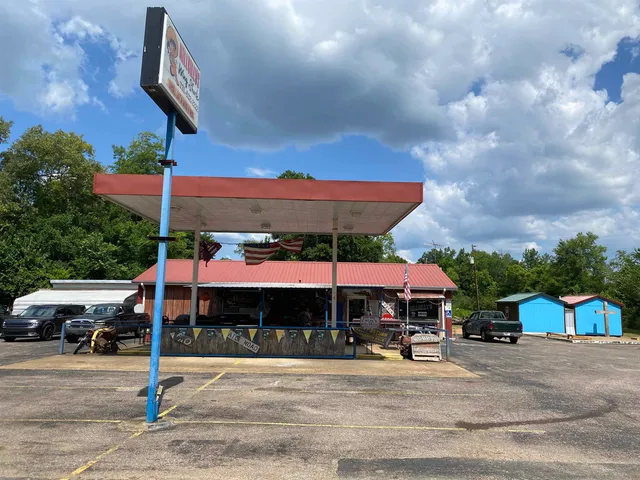 a house view with a garden space