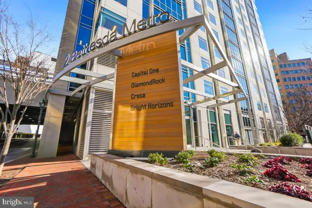 a front view of a building