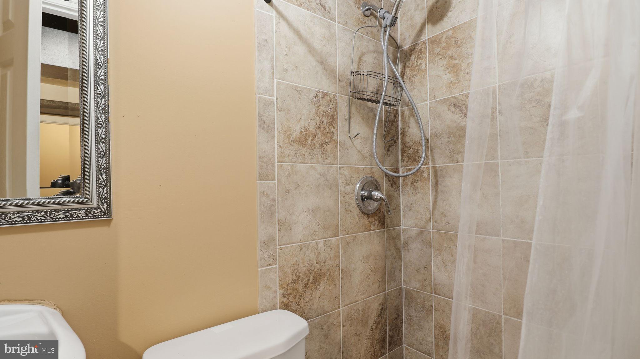 1703 Tioga Road Fort Washington, MD 20744 - Photo 51 of 57 Modern shower with elegant tile accents.