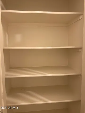 a close view of closet