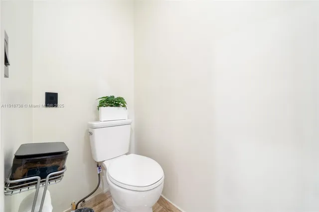 a view of a hallway to a room