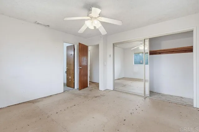 a view of a room with an empty space