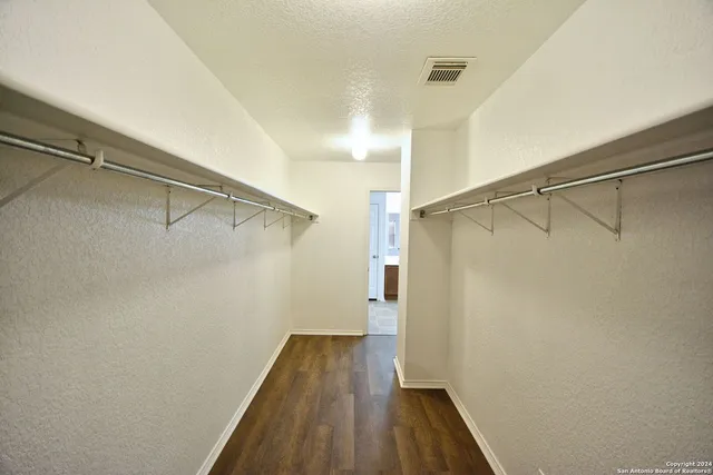 a view of a walk in closet