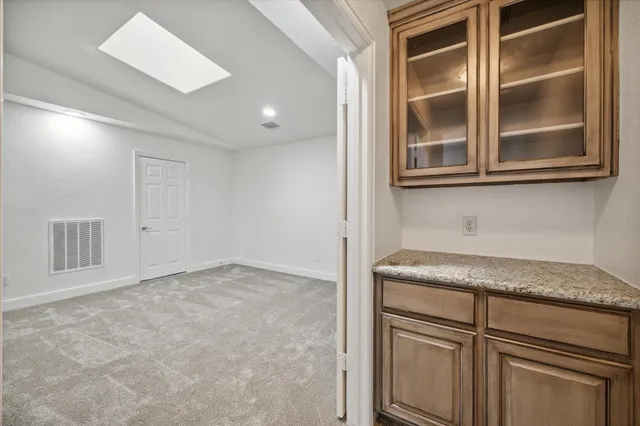 a view of empty room