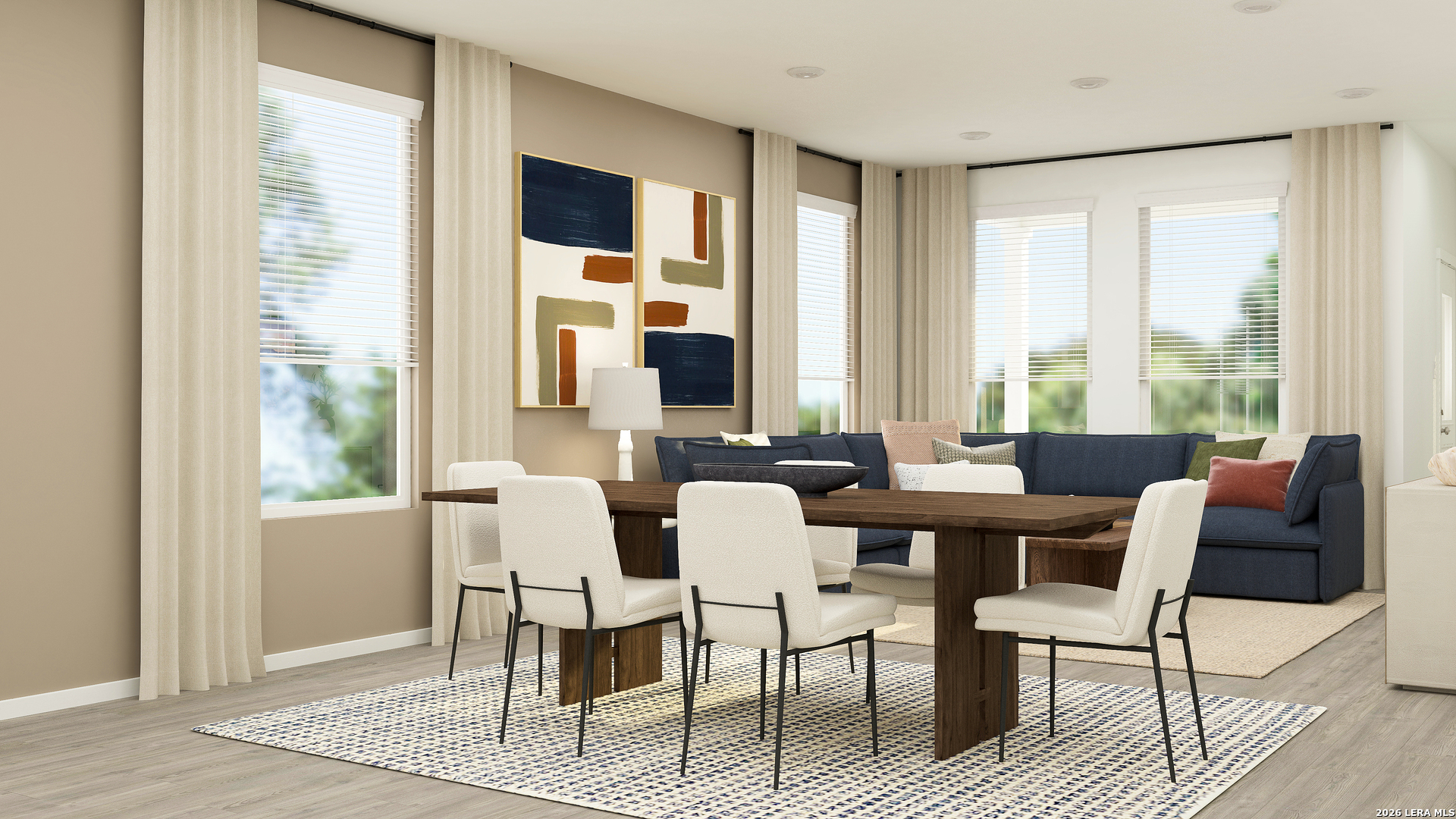 128 Rawhide Ridge Pleasanton, TX 78064 - Photo 24 of 38 a dining room with furniture window and wooden floor