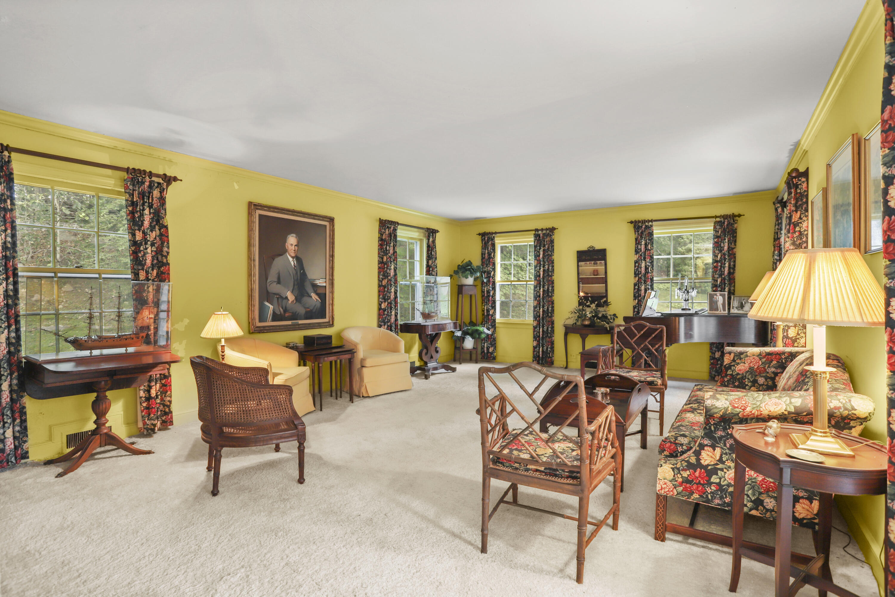 165 Colonial Road New Canaan, CT 06840 - Photo 10 of 37 a living room with furniture and a large window