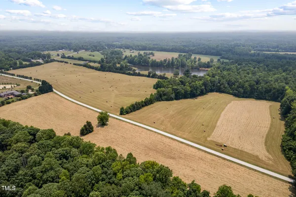 an aerial view of a residential houses