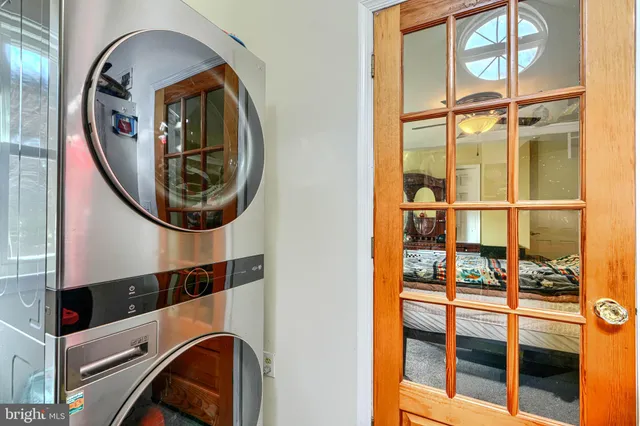 a front view of a house with a window
