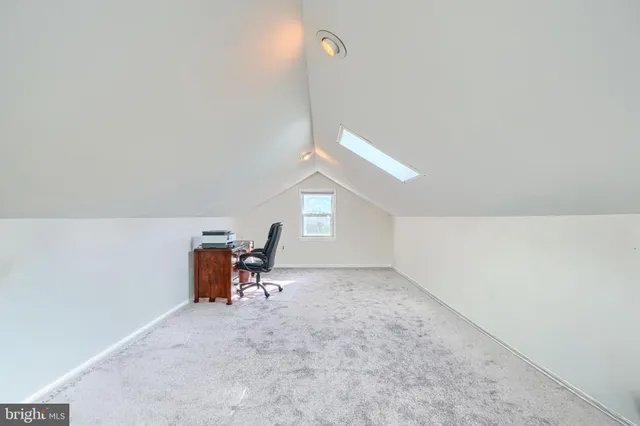 a view of a room with a window