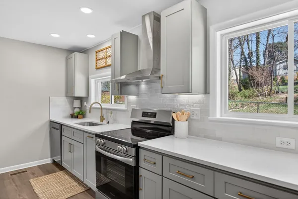 a front view of a house